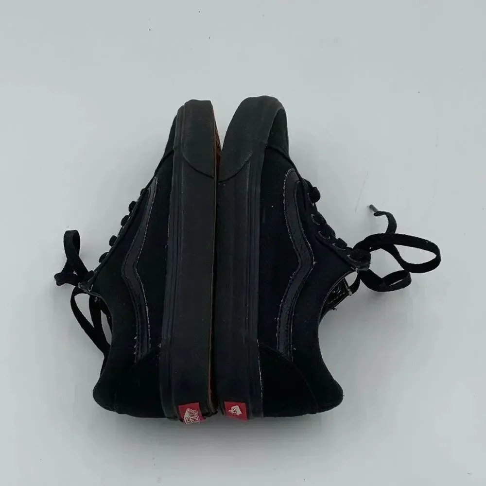 Vans Classic All-Black Low-Top Sneakers | Men’s Size 5 | Skate & Casual Shoes